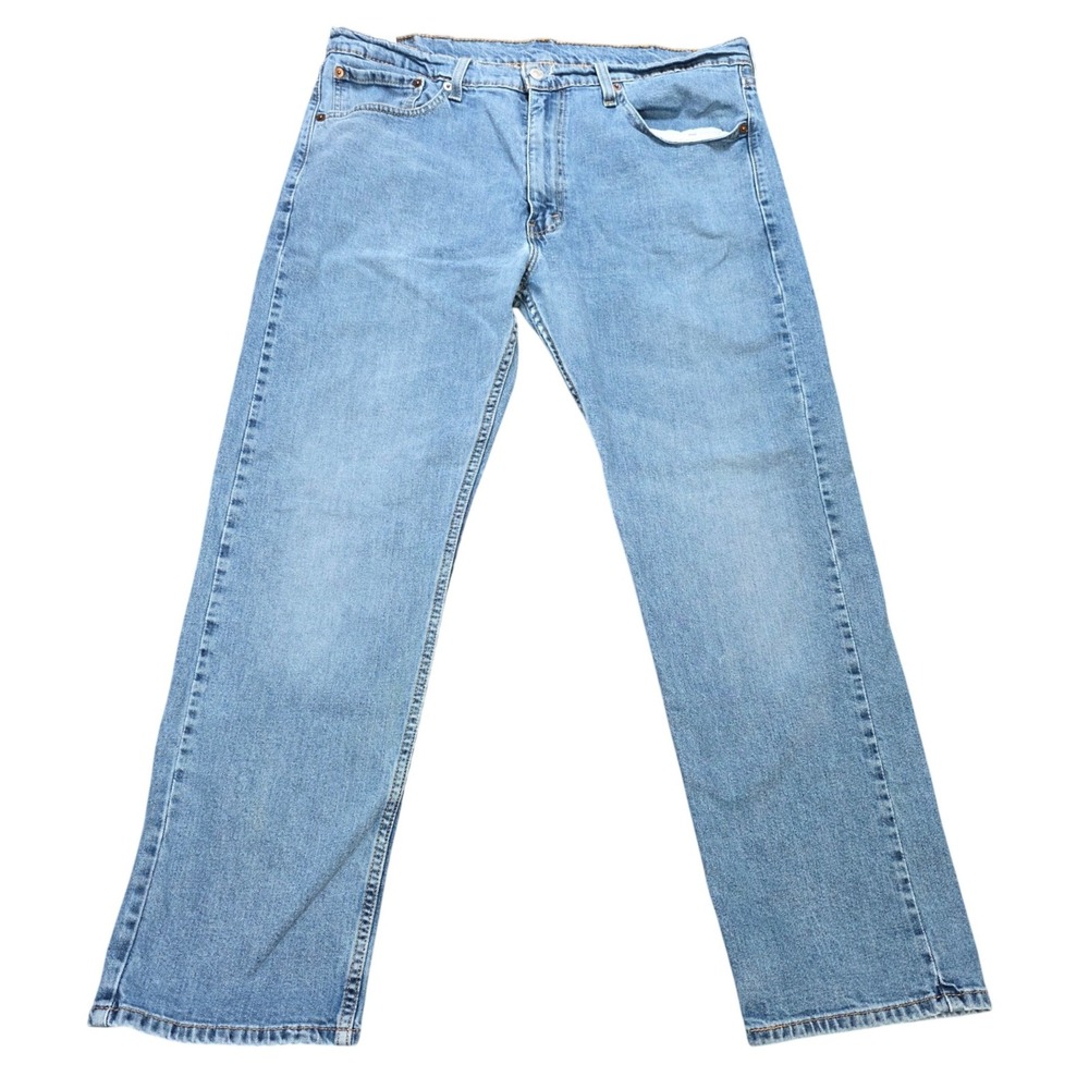 Levis 505 Regular Fit Jeans Men's Size 38x30 Bkue Medium Wash Straight Leg Denim